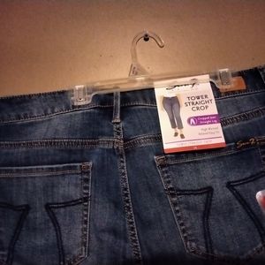 Seven7 Tower Straight Crop Jeans